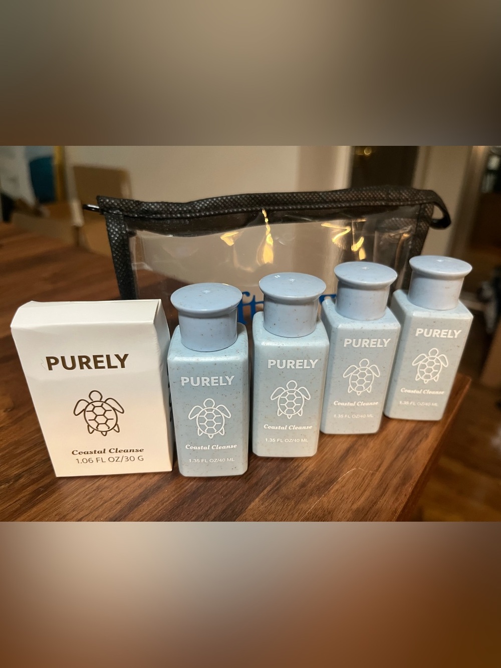 Coastal Cleanse Travel Bath & Body Set - Light Blue